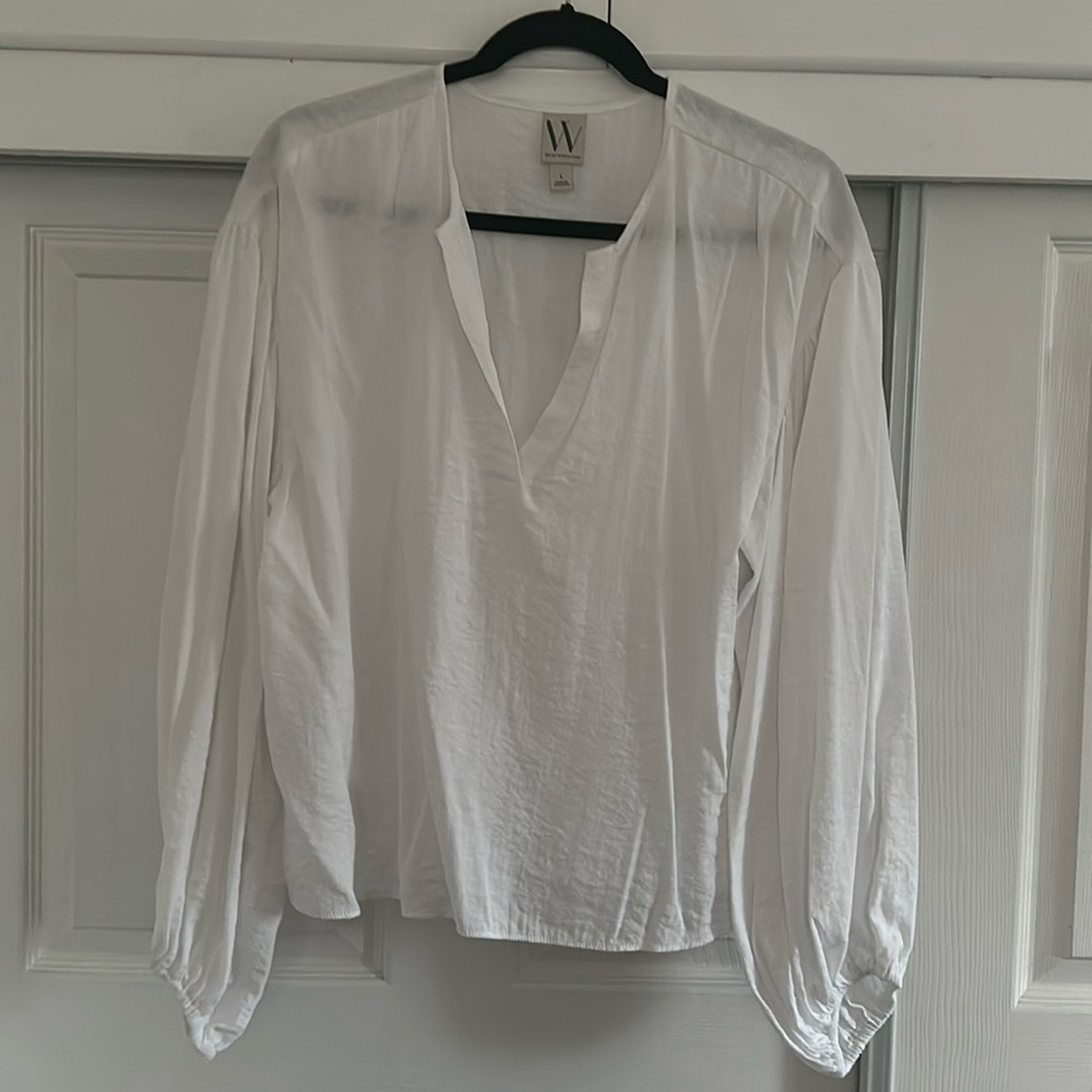 White puffy blouse
